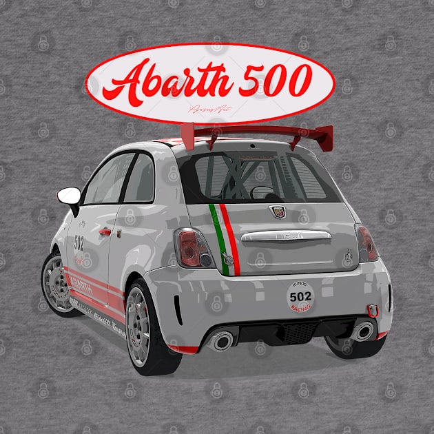 ABARTH 500 502 Back by PjesusArt